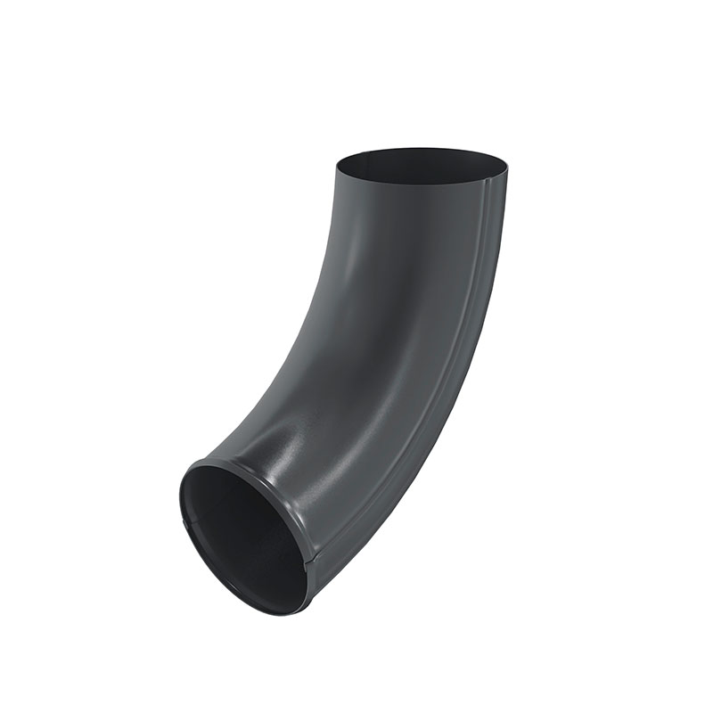 Отвод трубы Aquasystem (Аквасистем) PU RAL 7024 (Серый) 90/125