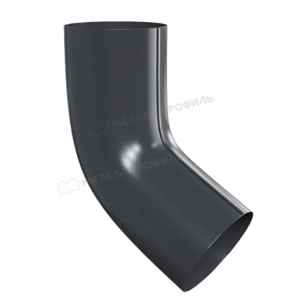 Колено трубы D100 RAL 7024 Foramina МеталлПрофиль