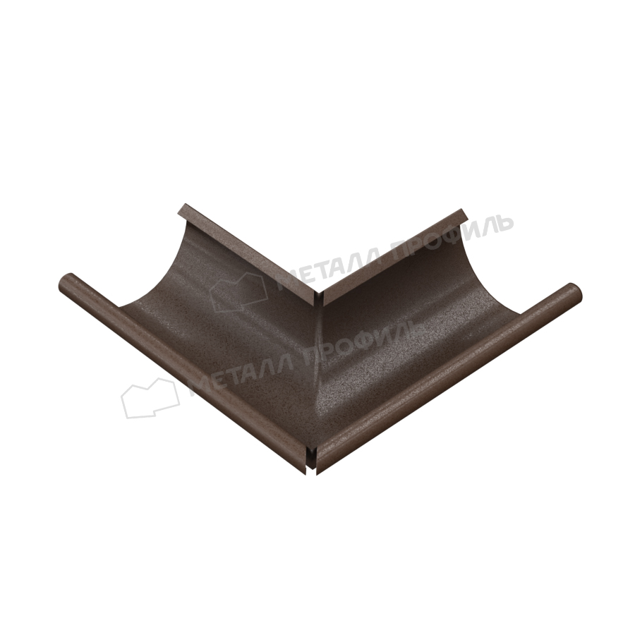 Угол желоба наружный D125 Foramina Freeze (FRZ_D-01-DarkBrown\DarkBrown-0.6)