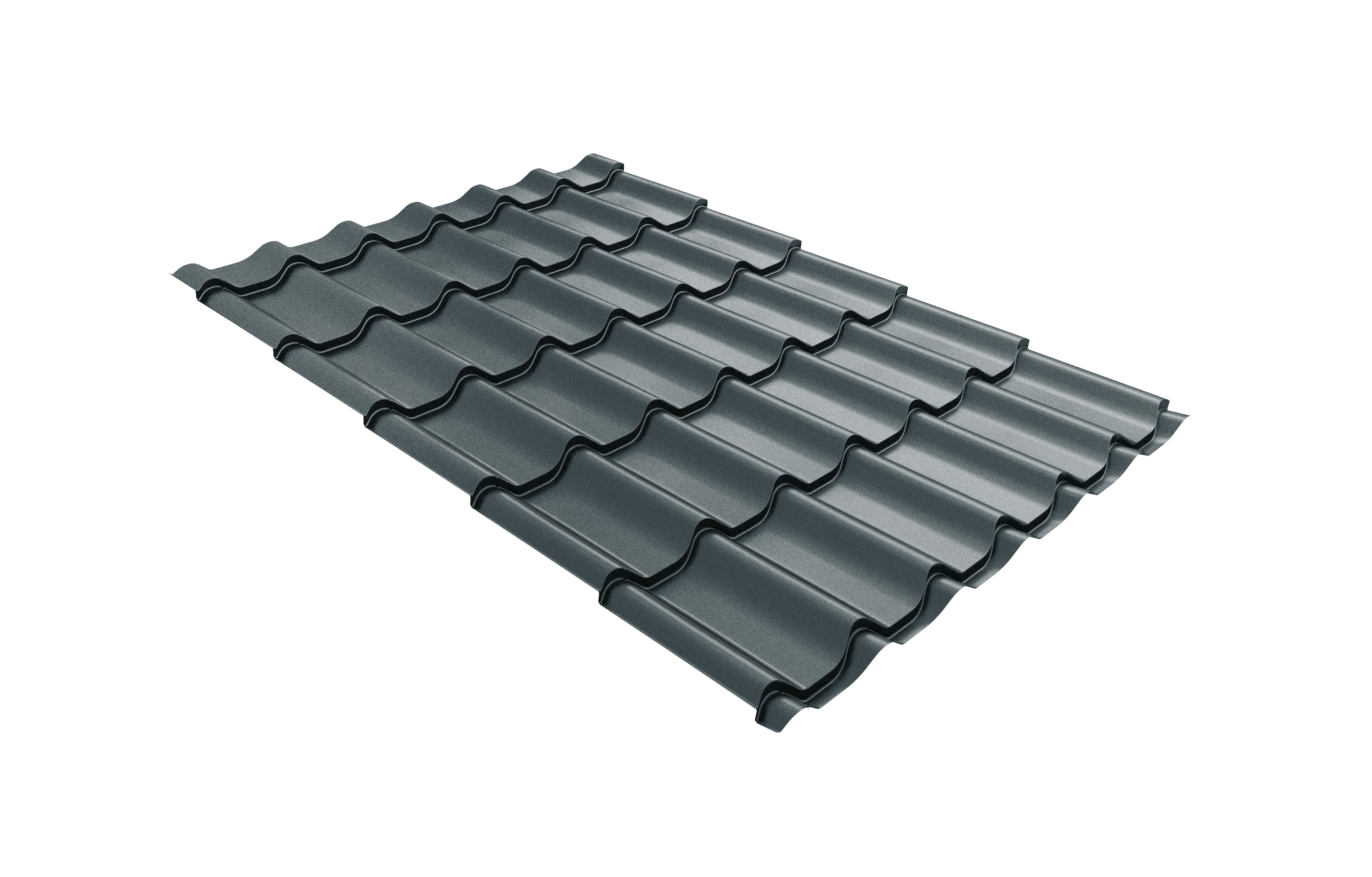 Металлочерепица Classic Satin 0,5 сталь RAL 7016 (1 кв.м) Grand Line