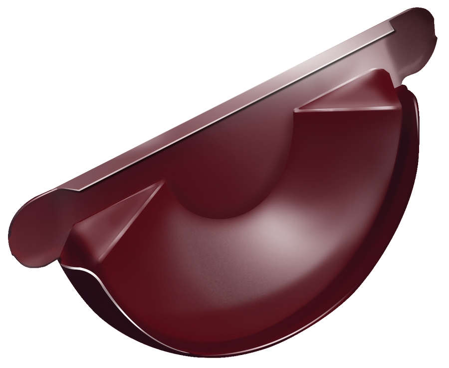 Заглушка желоба комбинированная Grand Line RAL 3005125x90
