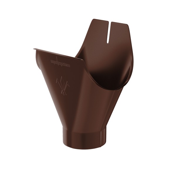 Воронка желоба Aquasystem (Аквасистем) PU RAL 8017 (Коричневый) 100/150