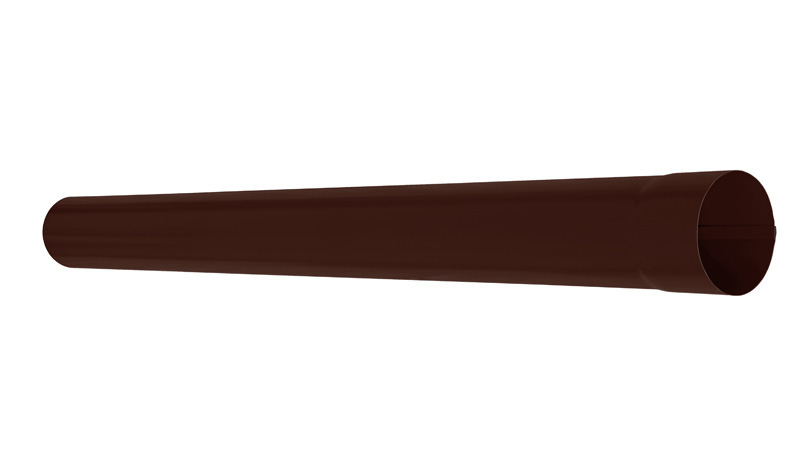 Труба водосточная 1 м Аквасистем RAL 8017 (коричневый) 100 мм