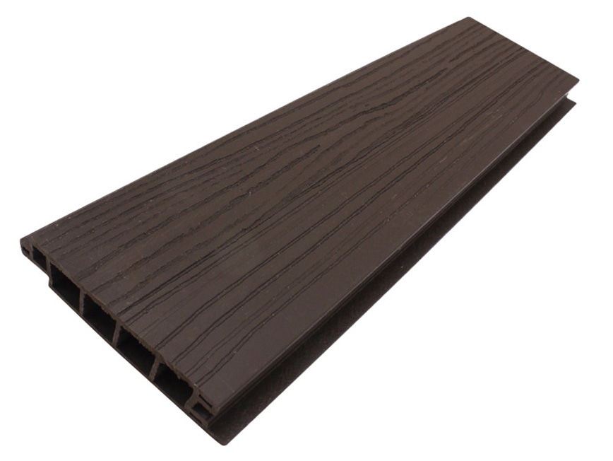 Террасная доска ДПК Steindorf Platte 125*3000*25 Темно-коричневая