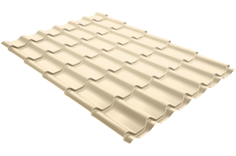 Металлочерепица Classic Satin 0,5 сталь RAL 1015 (1 кв.м) Grand Line