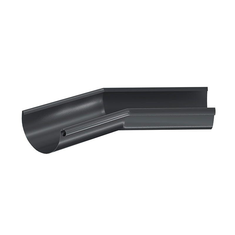 Угол желоба внутренний 135 гр. Aquasystem (Аквасистем) PU RAL 7024 (Серый) 90/125