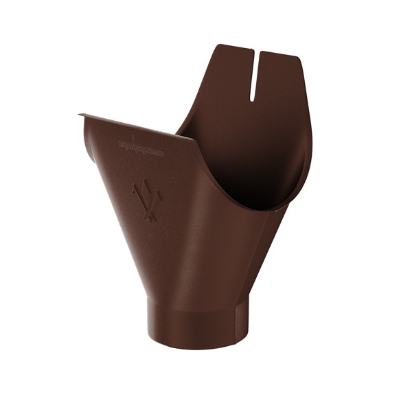 Воронка желоба Aquasystem (Аквасистем) PU Matt RAL 8017 коричневый 90/125