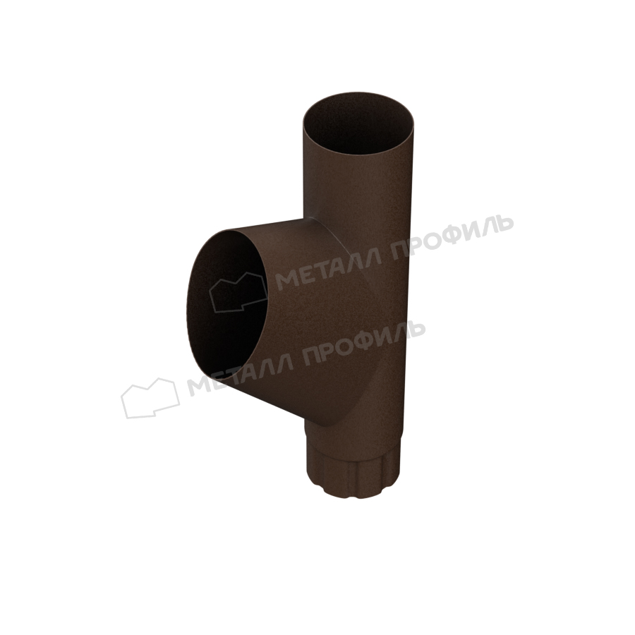 Тройник трубы Foramina Freeze D100 (FRZ_D-01-DarkBrown\DarkBrown-0.5)