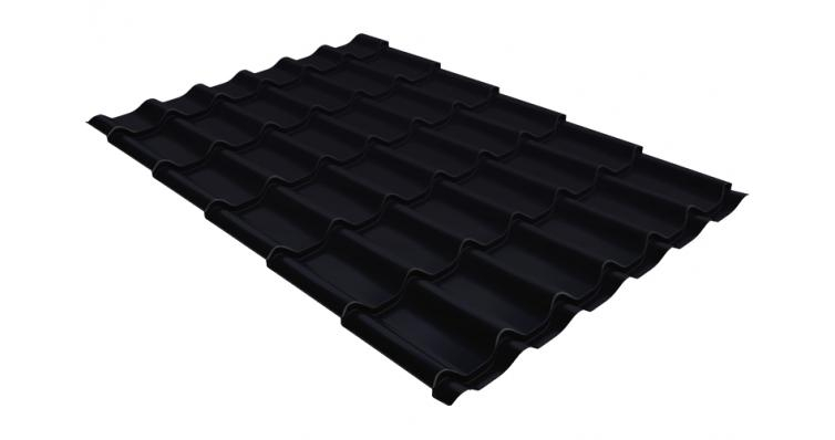 Металлочерепица Classic Satin 0,5 сталь RAL 9005 (1 кв.м) Grand Line