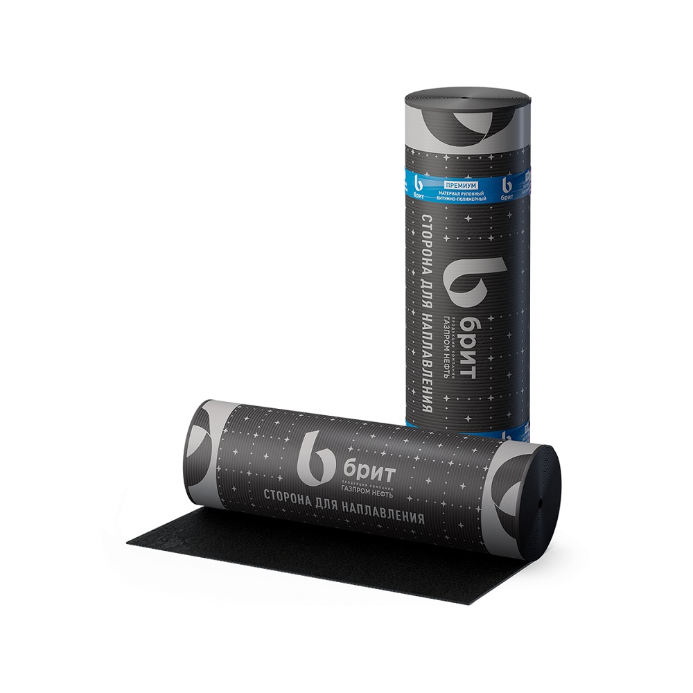 Материал рулонный битумно-полимерный кровельный БРИТ Премиум ЭПП 1х10 м